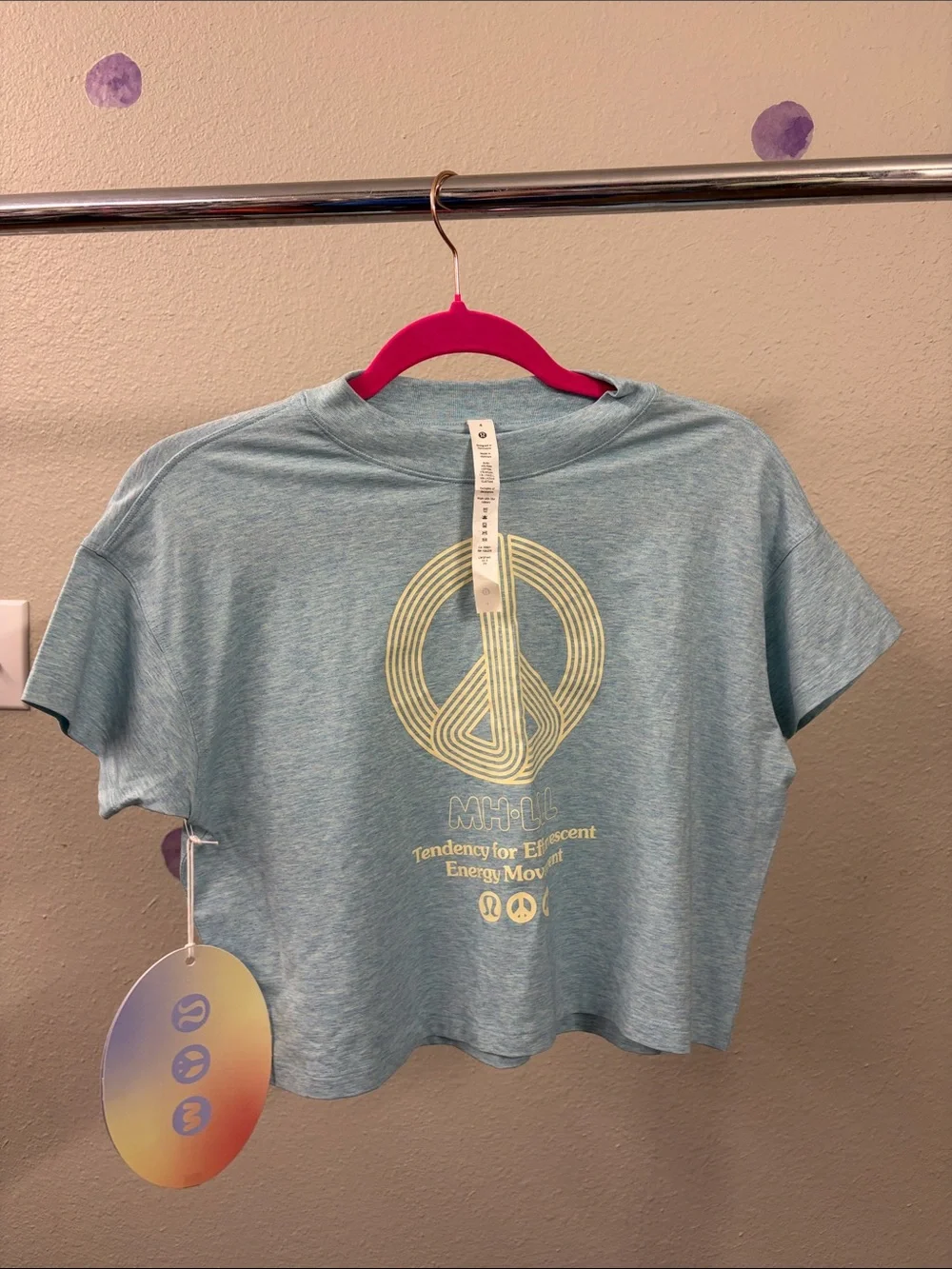 87. Lululemon x Madhappy Cates T-Shirt HEATHERED CIRRUS BLUE cropped tee